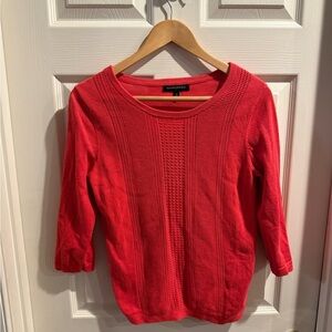 Banana Republic Vibrant Red Crew Neck Sweater